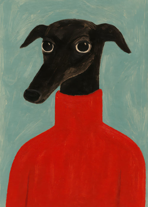 Crimson Portrait - Obra sin marco