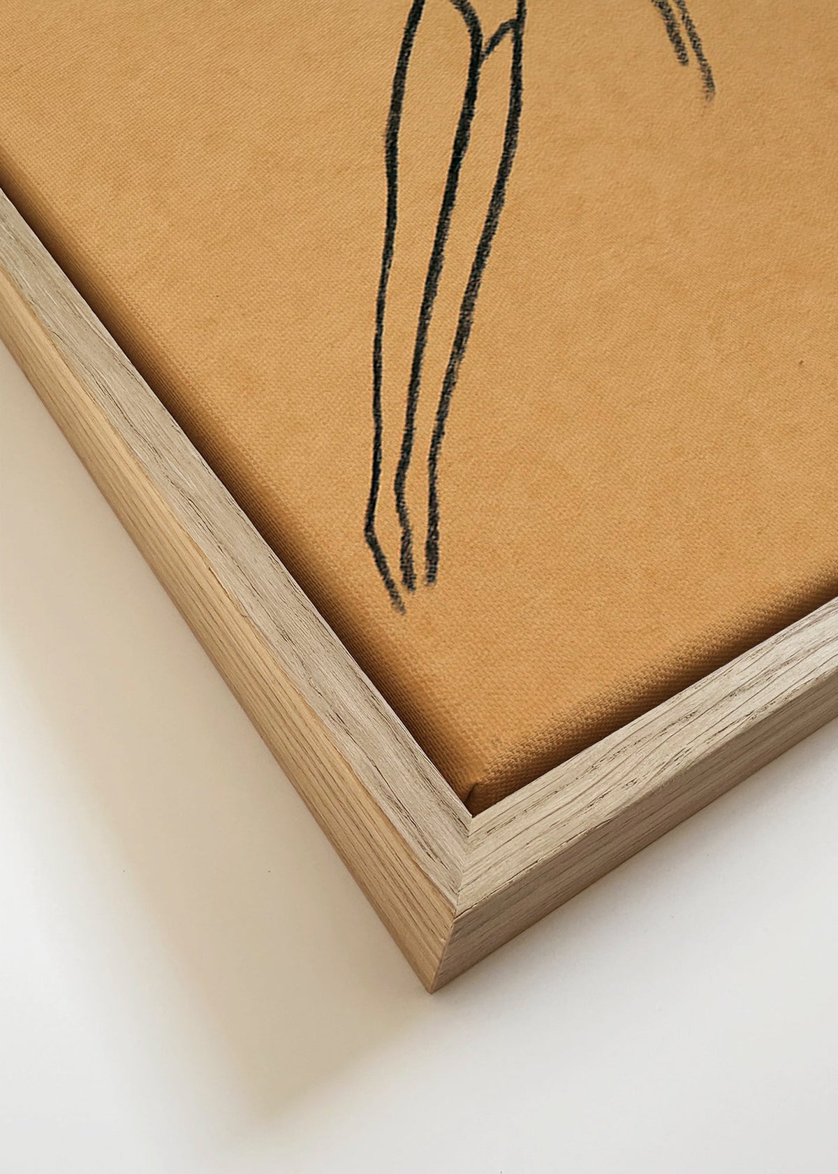 Ilustración de figura en suspensión – Canvas detail