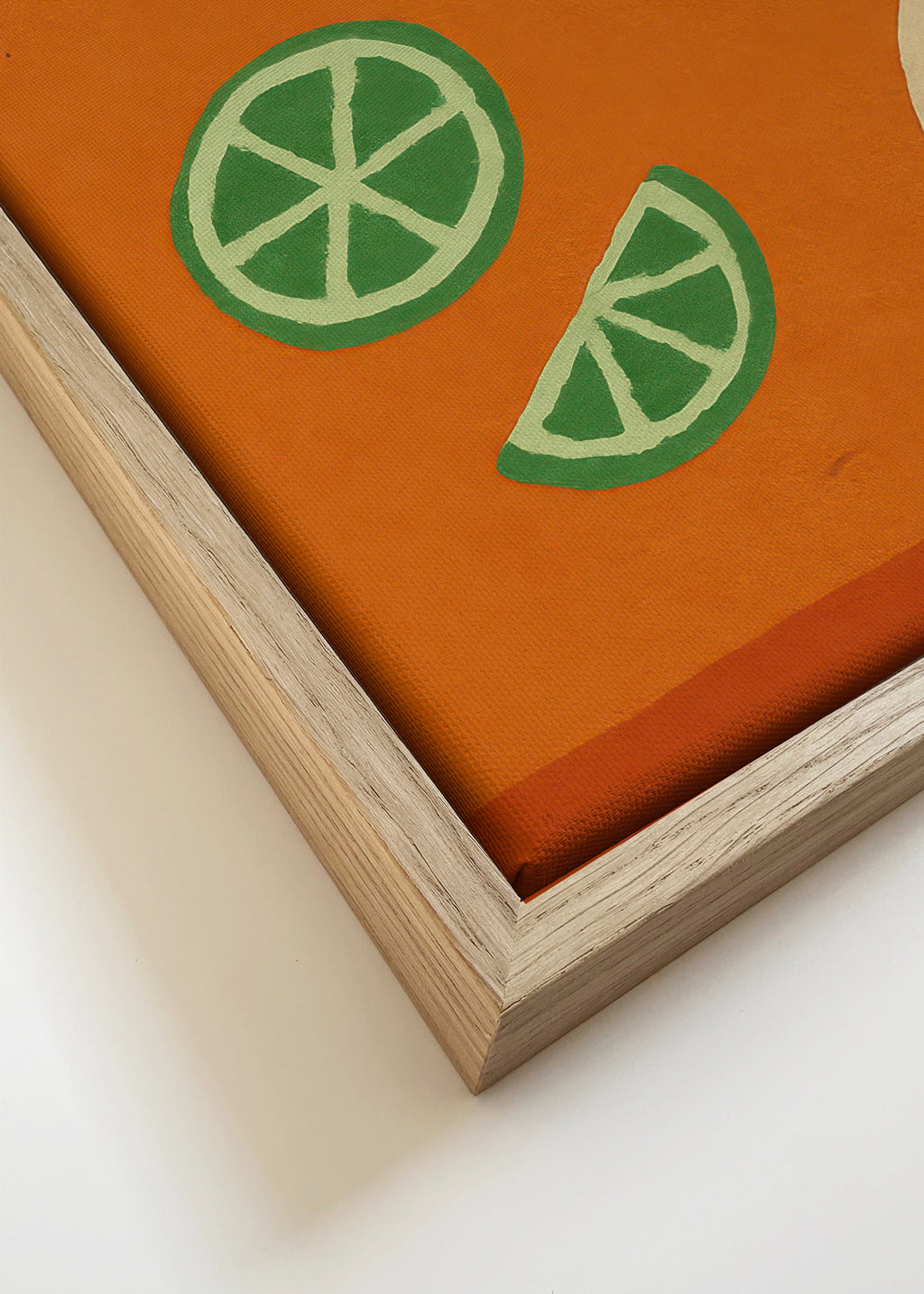 Midday Aperitif - Framed canvas detail