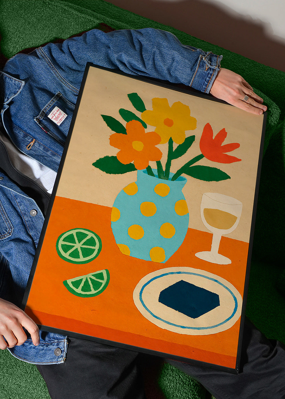 Cuadro de cocina con flores y aperitivo – Product2