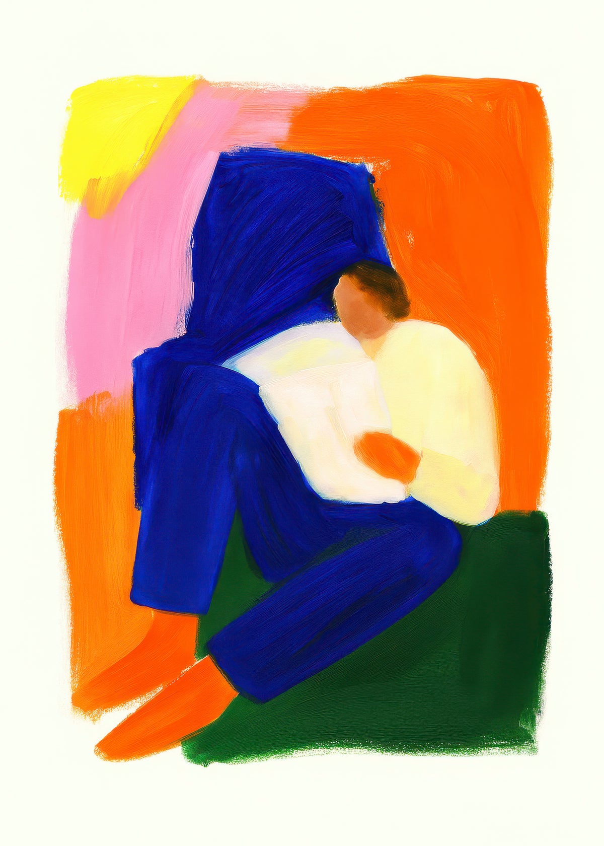 Seated in Color - Unframed art print