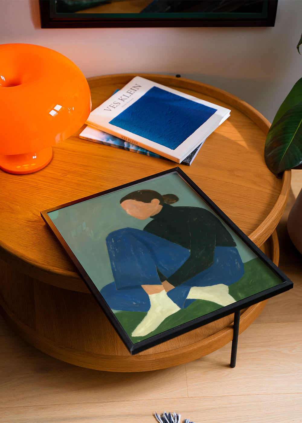 Blue Serenity - Framed poster in an interior