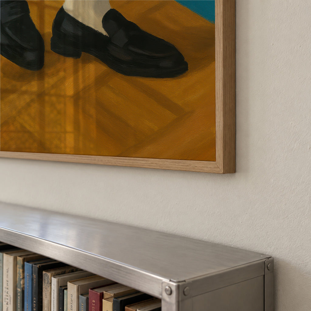 Tassel Loafers - Framed poster detail