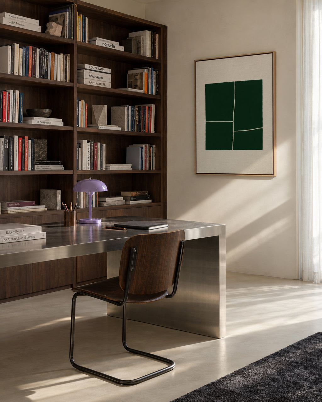 Pine Divide - Framed canvas in an interior