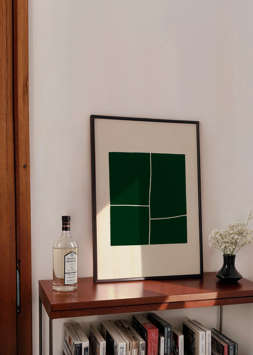 Cuadro abstracto con bloques verdes – Product3