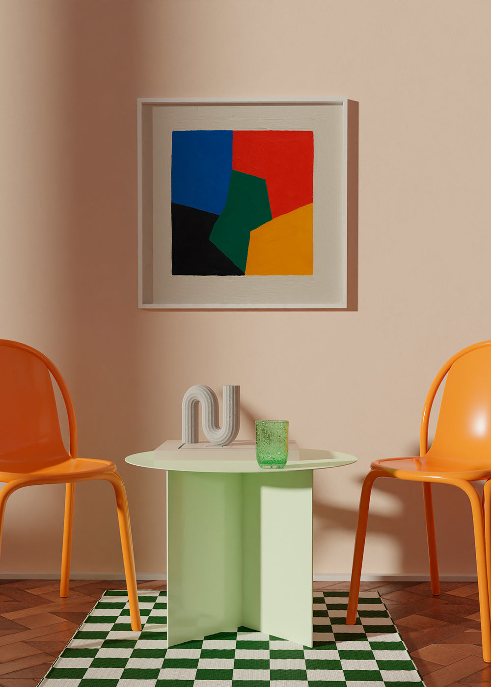Cuadro geométrico bloques de color – Product2