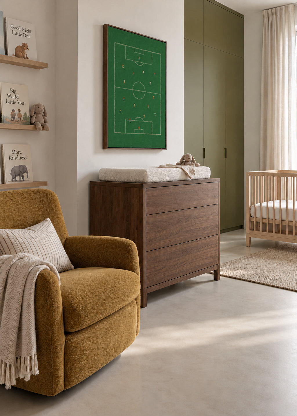 Field Strategy - Framed canvas in an interior