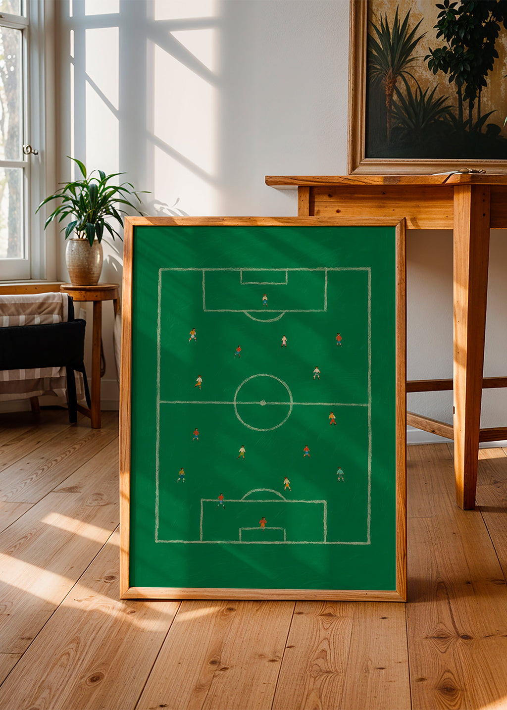 Cuadro deportivo: campo de fútbol ilustrado – Product1