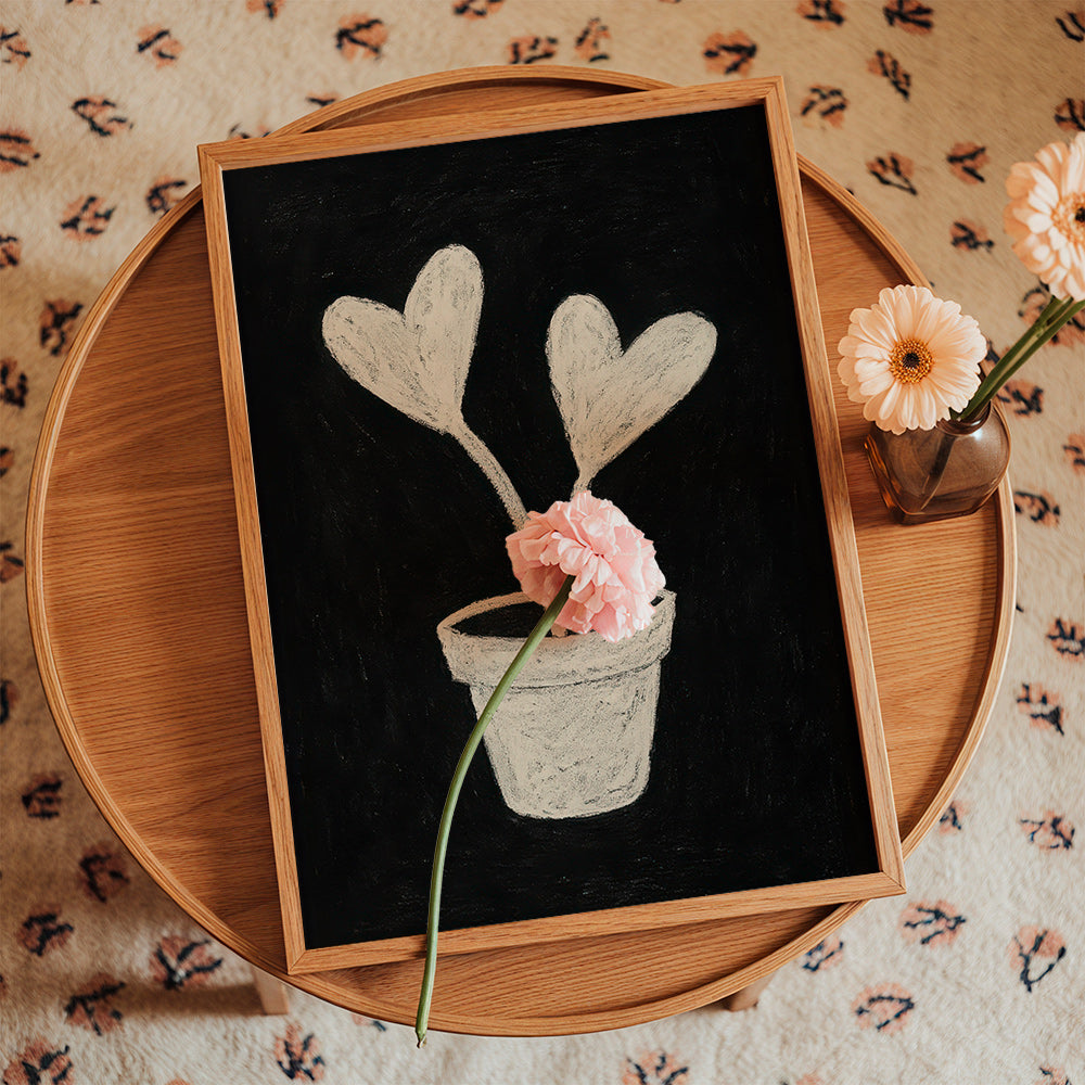 Lámina botánica con hojas en forma de corazón – Product1