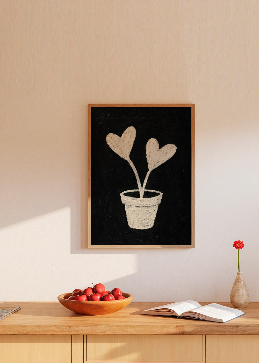 Lámina botánica con hojas en forma de corazón – Product2