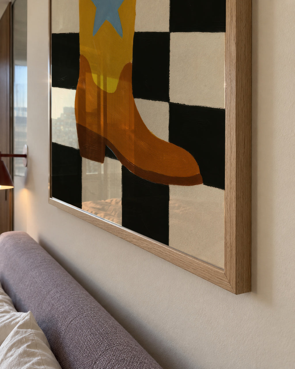 Starry Boot - Framed poster detail