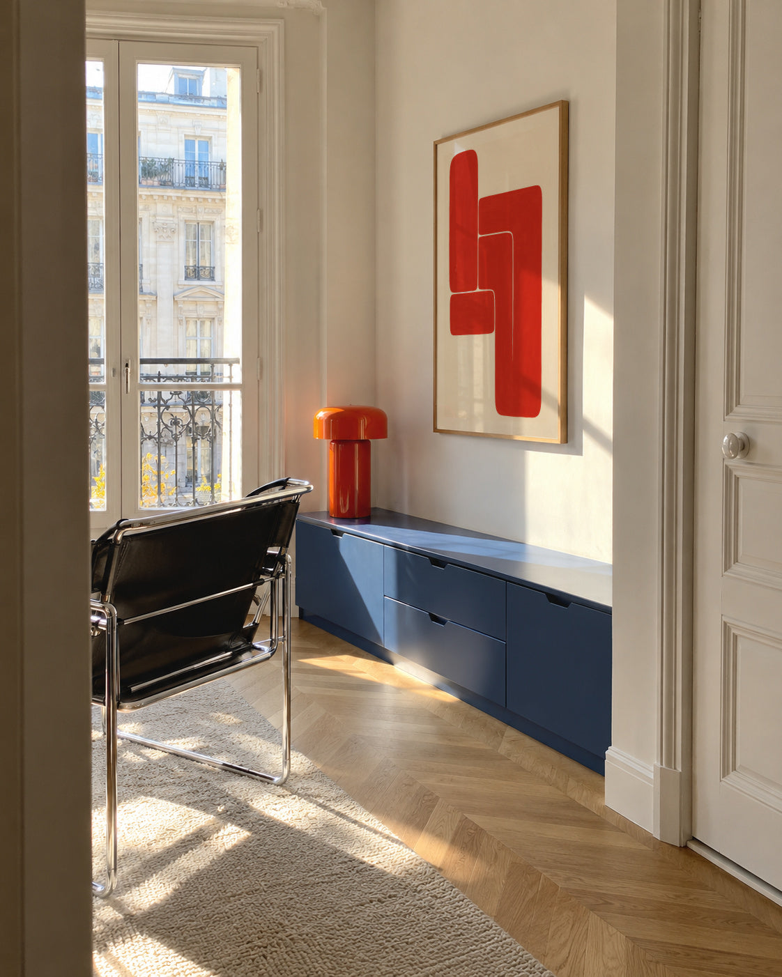 L-Shape Balance II - Framed poster in an interior
