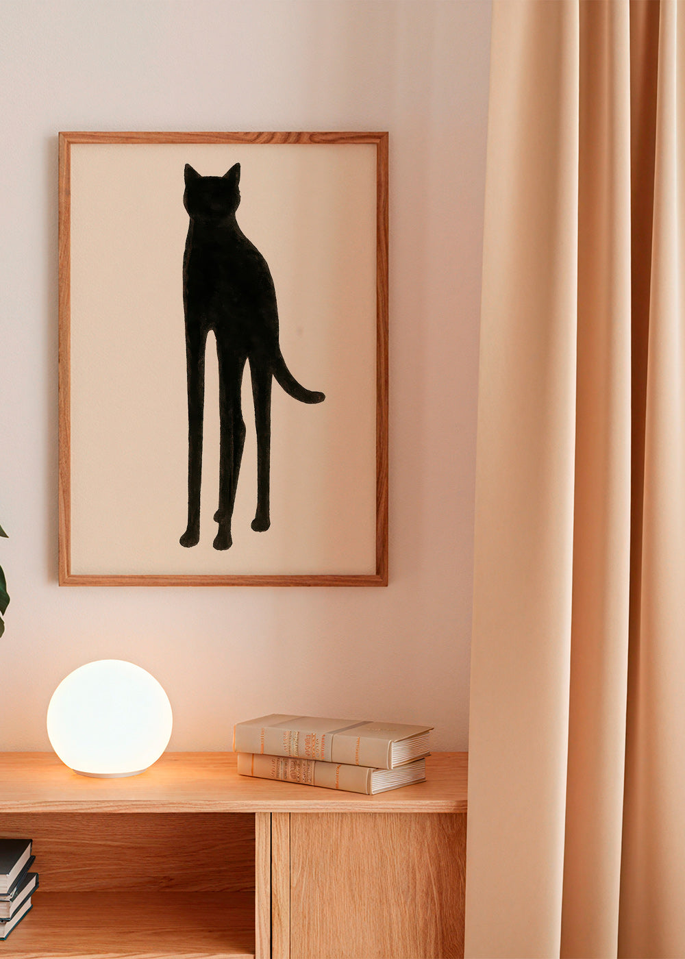 Cuadro de gato en silueta alargada – Product3