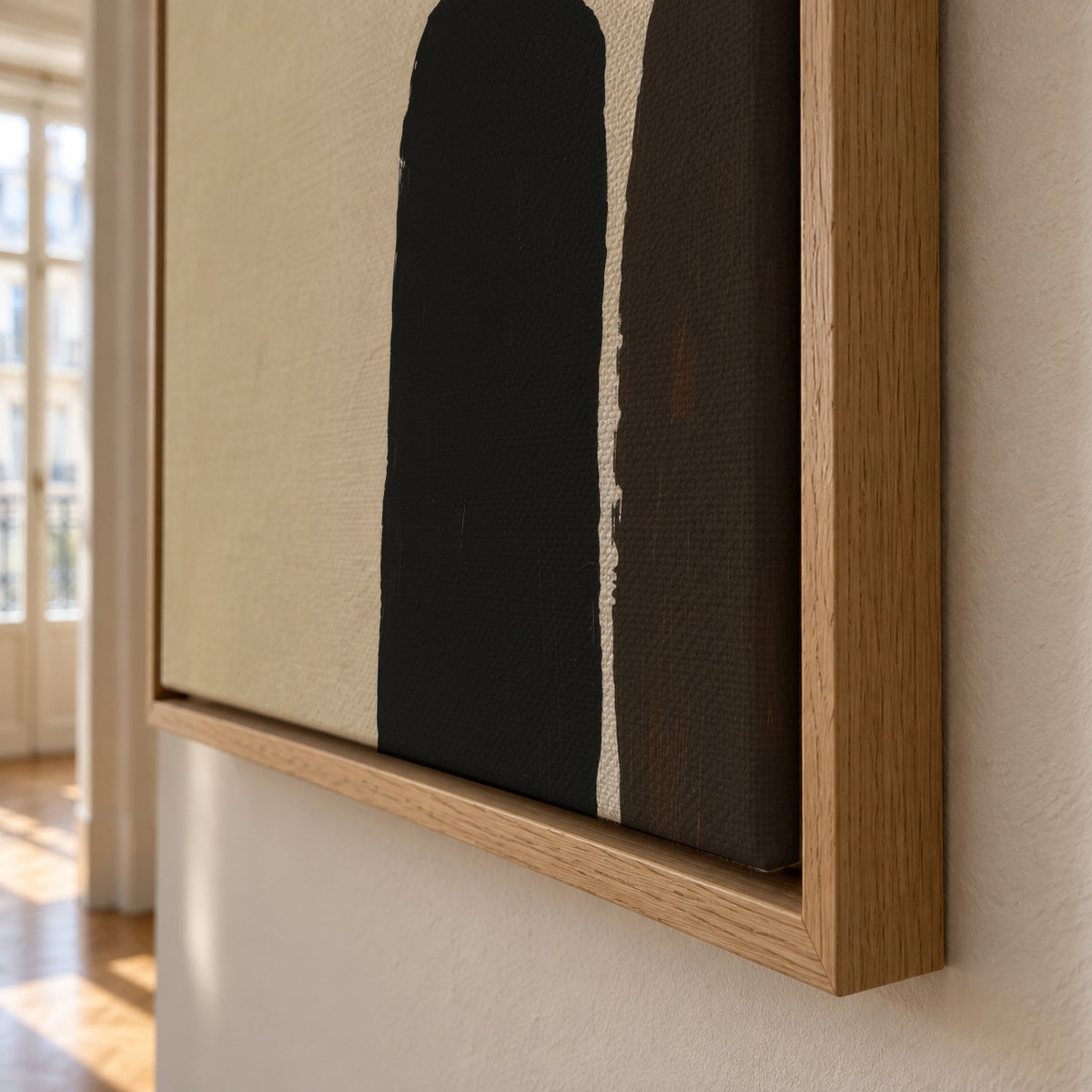 Tall Companions - Framed canvas detail