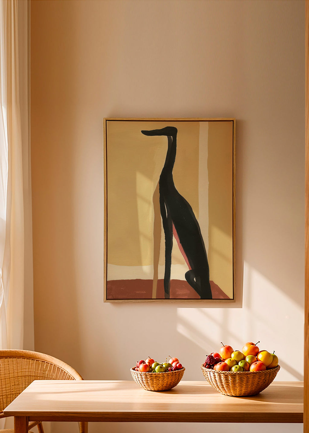 Cuadro galgo en perfil minimalista – Canvas1