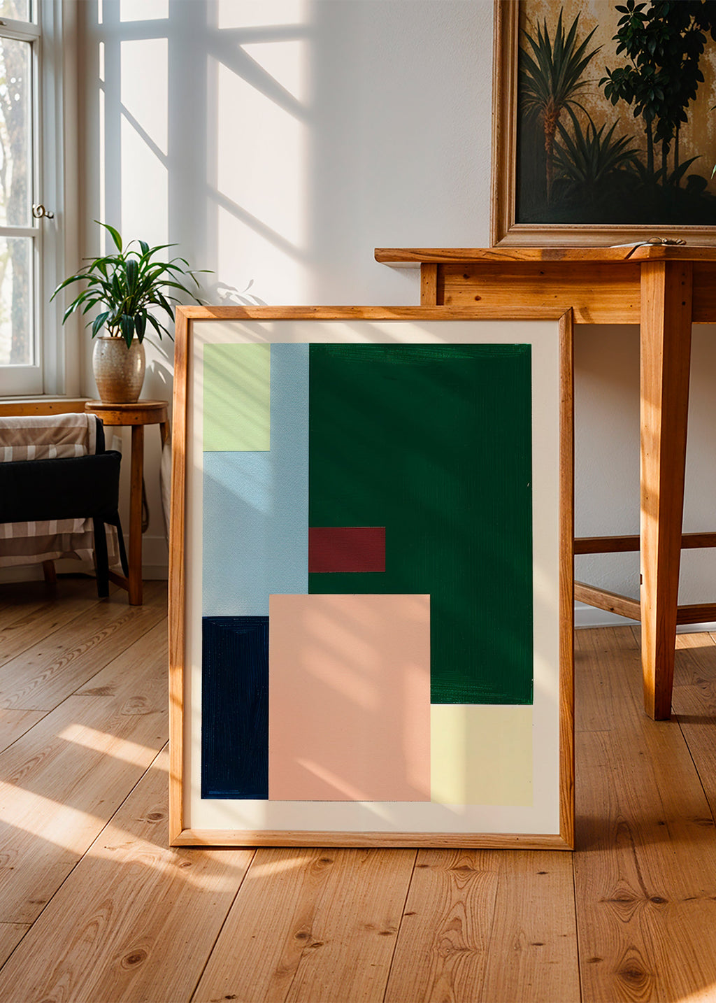 Cuadro geométrico con bloques color pastel – Product3