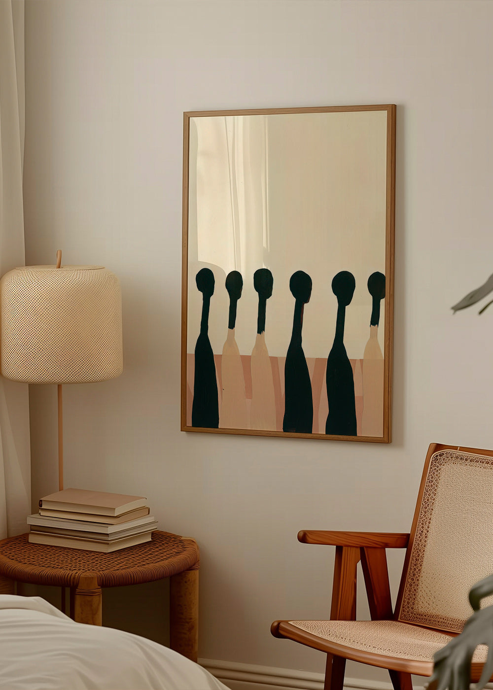 Cuadro abstracto de figuras alargadas – Product3