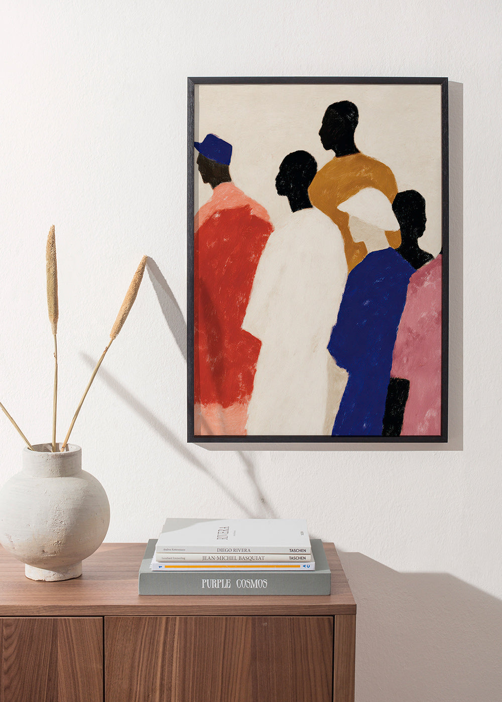 Cuadro abstracto de figuras en fila – Product2
