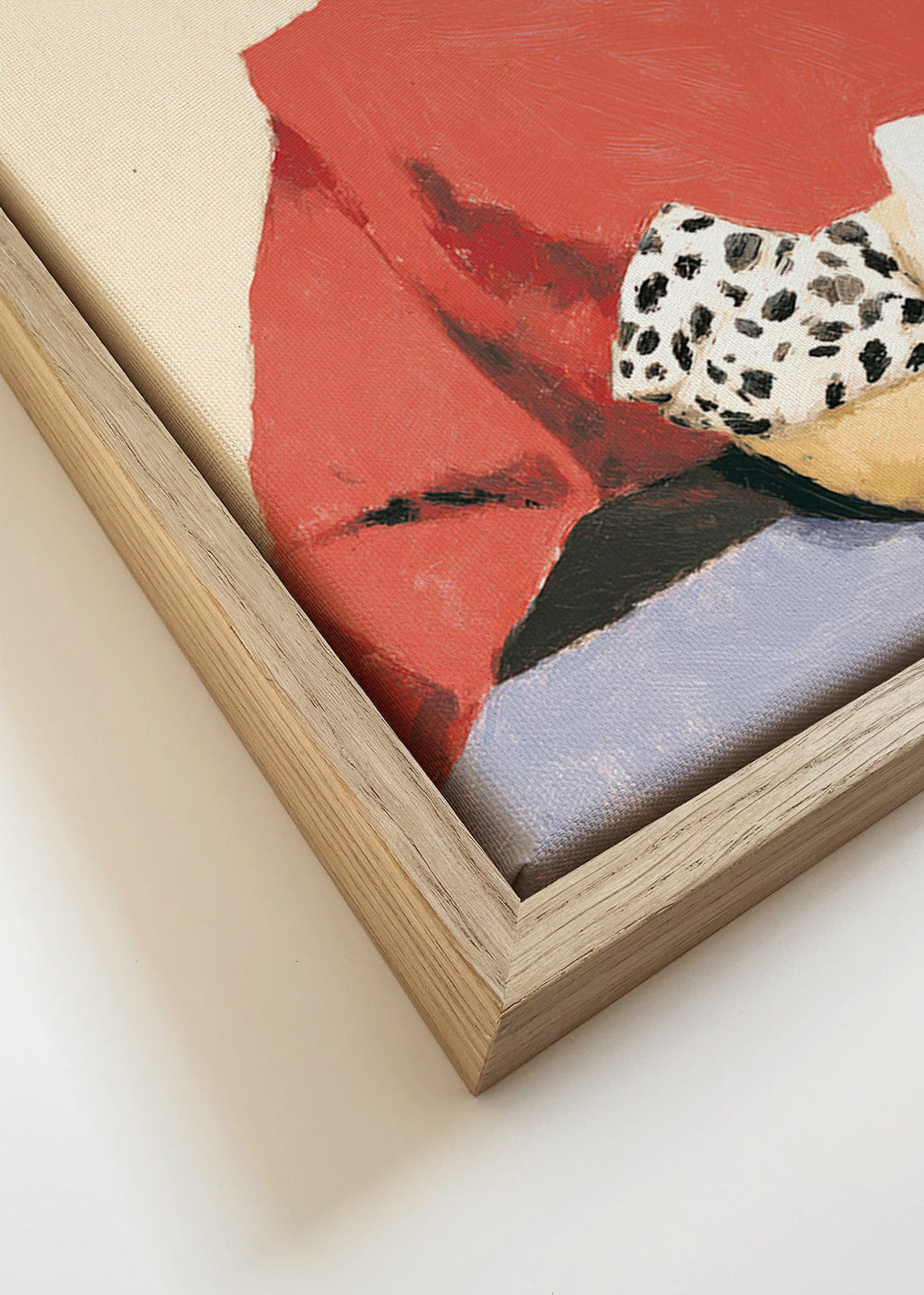 Cuadro de cocina con mujer y cuenco – Canvas detail