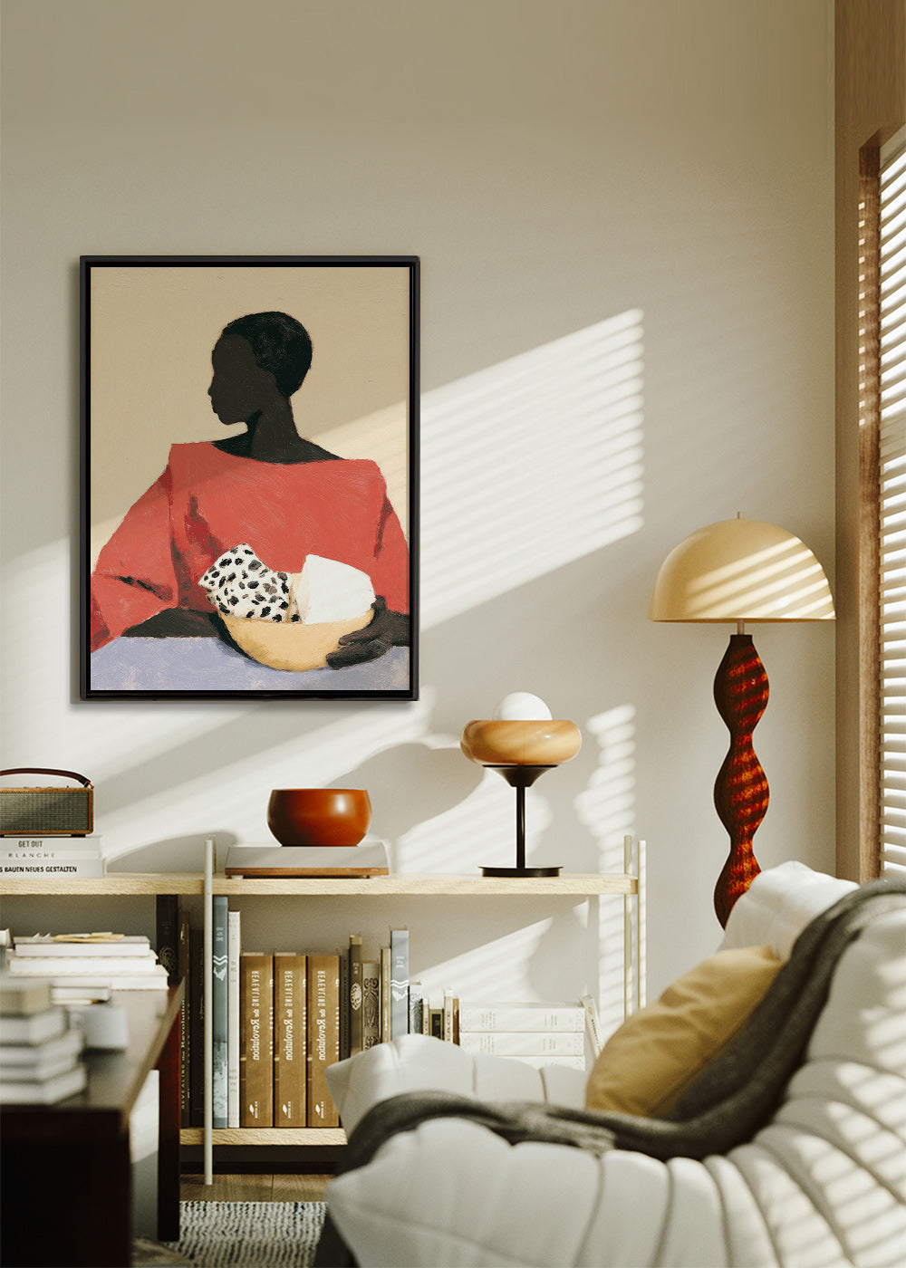 Cuadro de cocina con mujer y cuenco – Canvas1