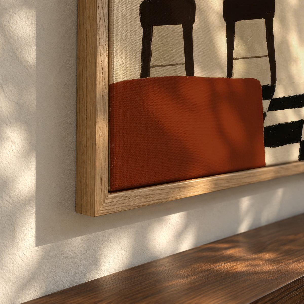 Minimalist Arches - Framed canvas detail