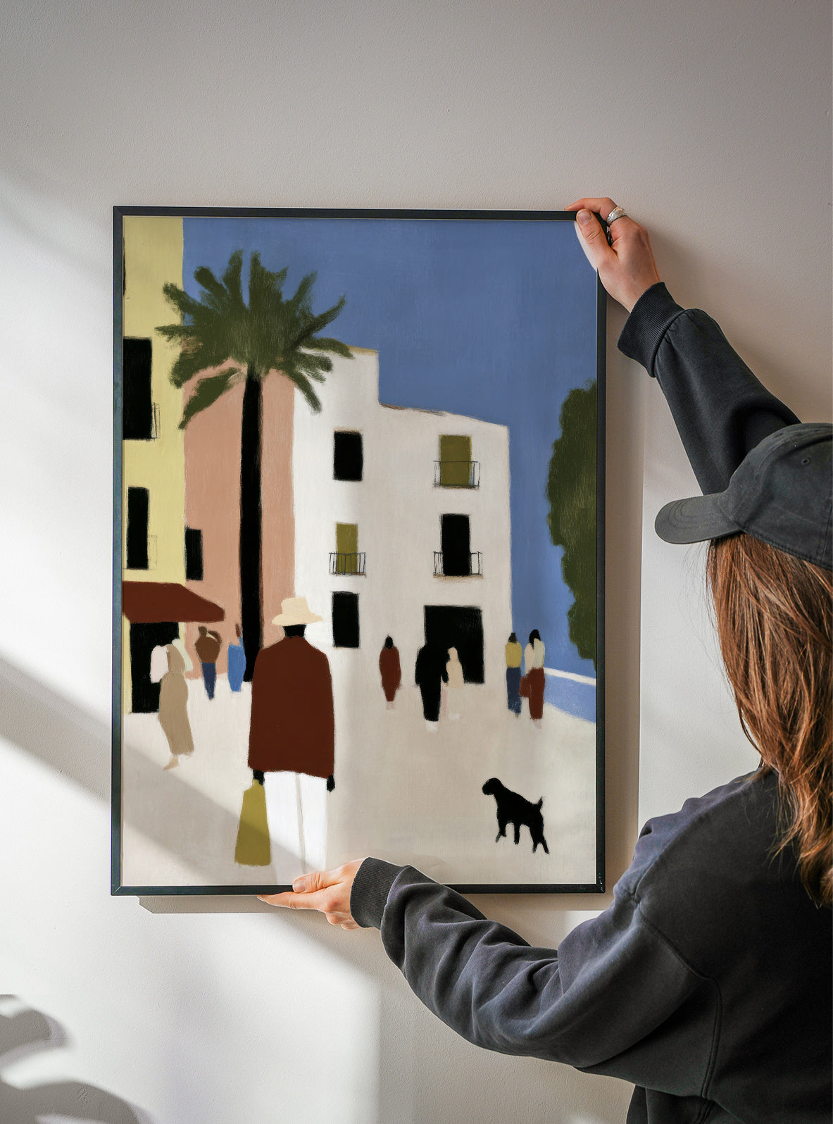 Mediterranean Walk - Framed poster detail