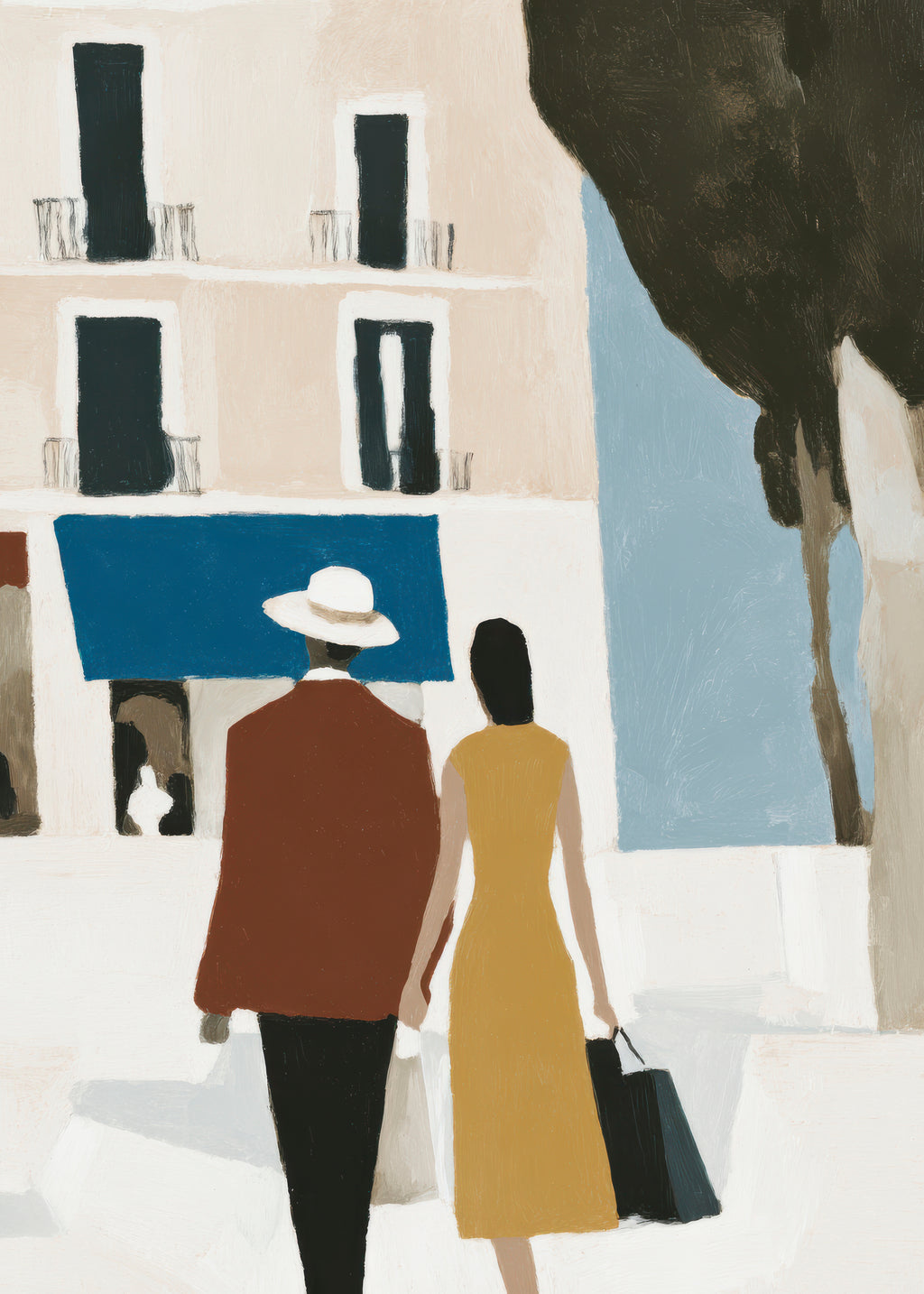 Afternoon Stroll - Unframed art print