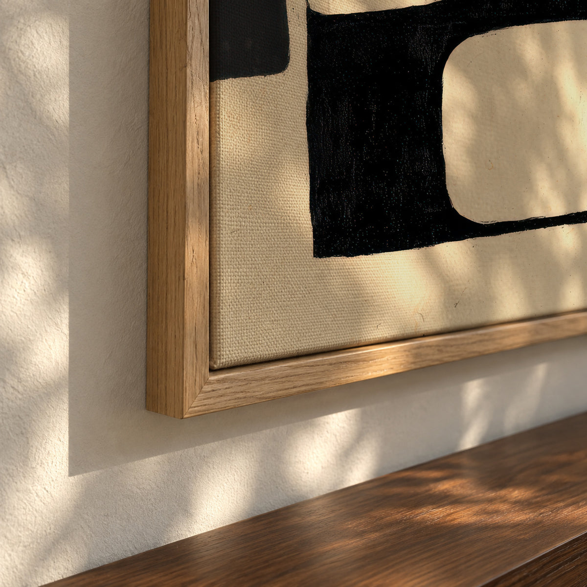 Quadrant Composition - Framed canvas detail