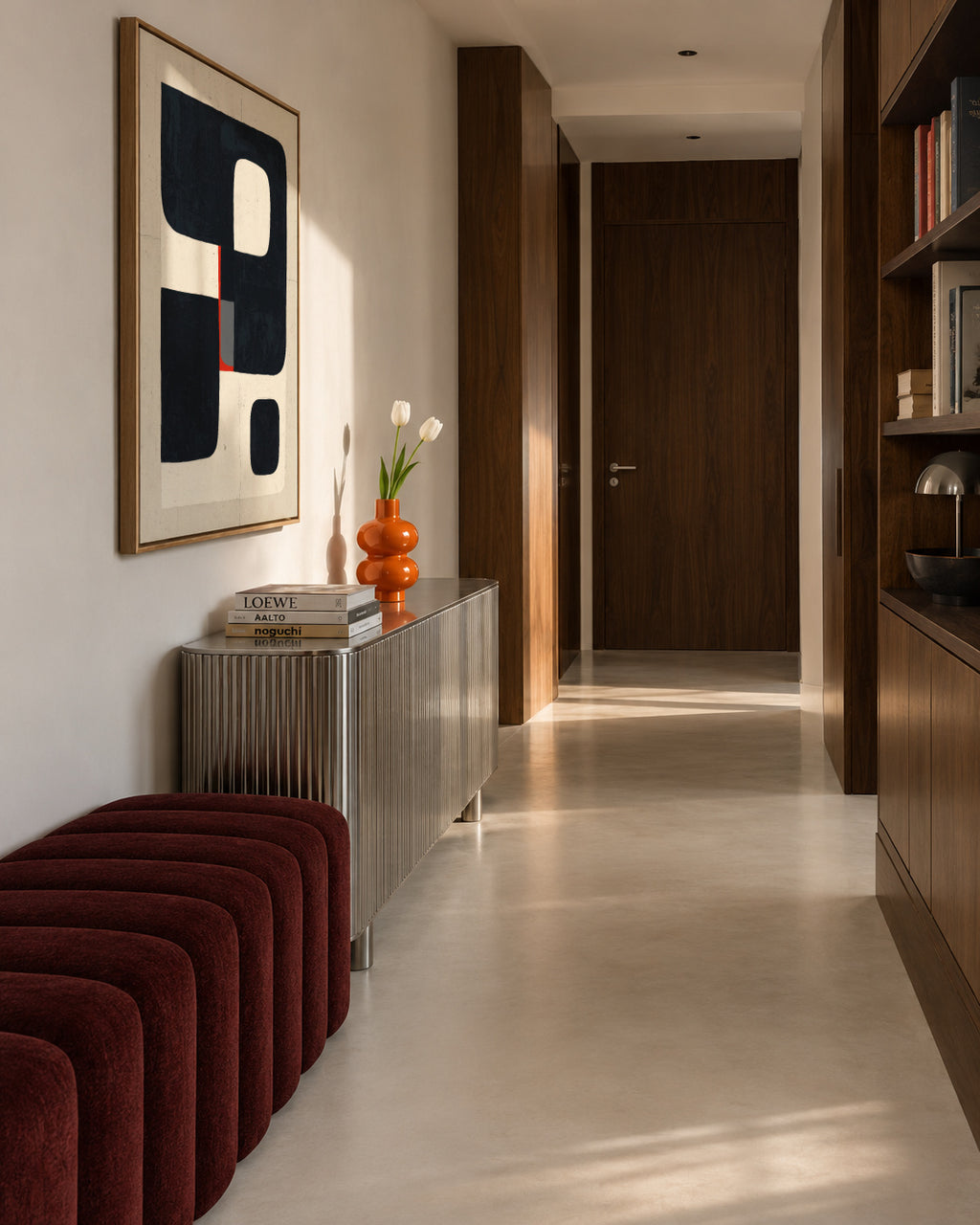 Cubic Structure - Framed canvas in an interior