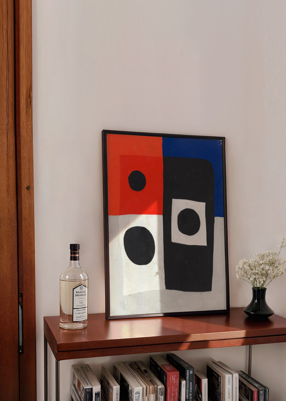 Primary Geometry - Framed poster in an interior