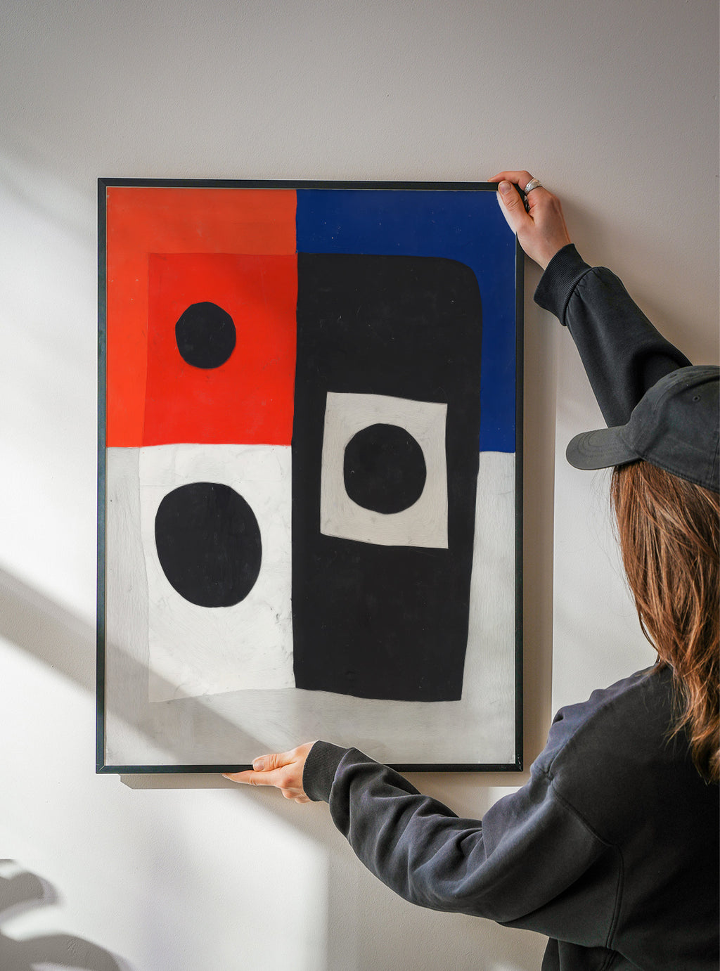 Primary Geometry - Framed poster detail