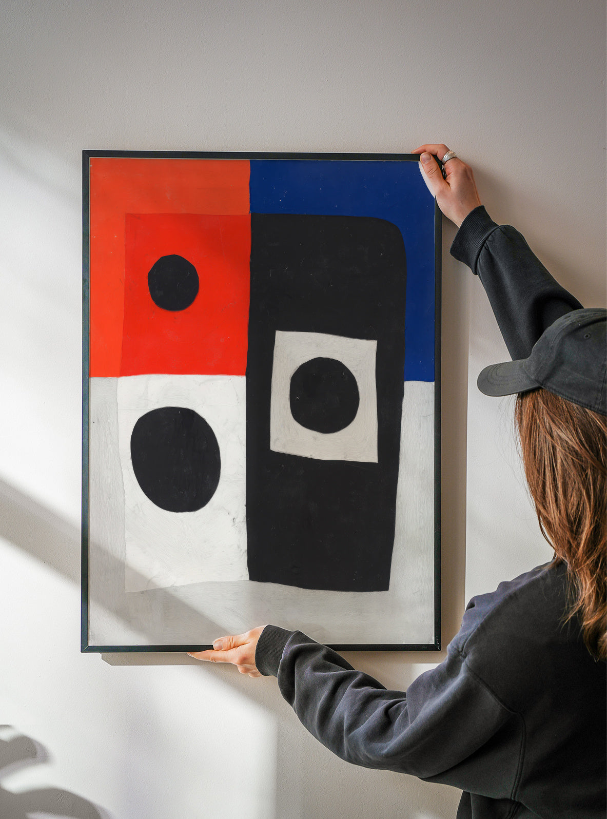 Primary Geometry - Framed poster detail