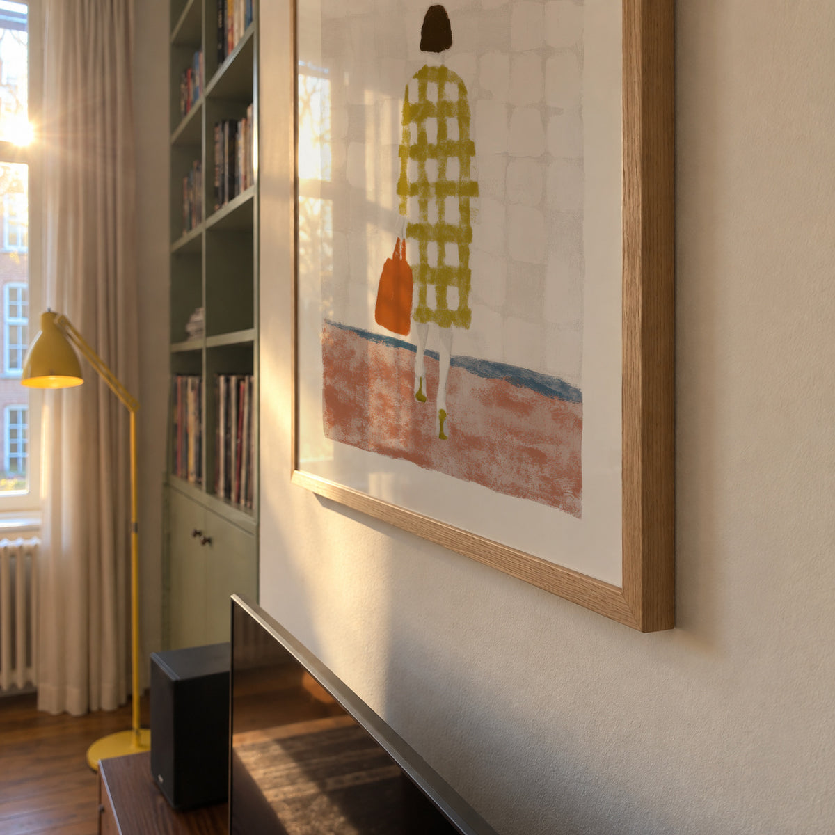 Checkered Departure - Framed poster detail