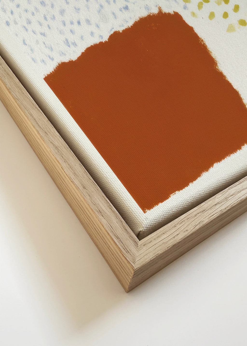 Olive Pattern - Framed canvas detail