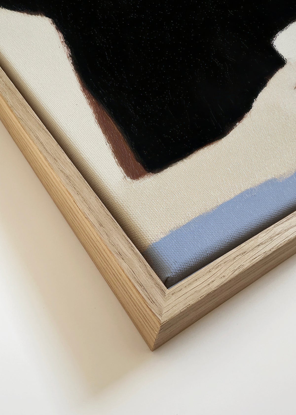 The Pensive Drinker - Framed canvas detail