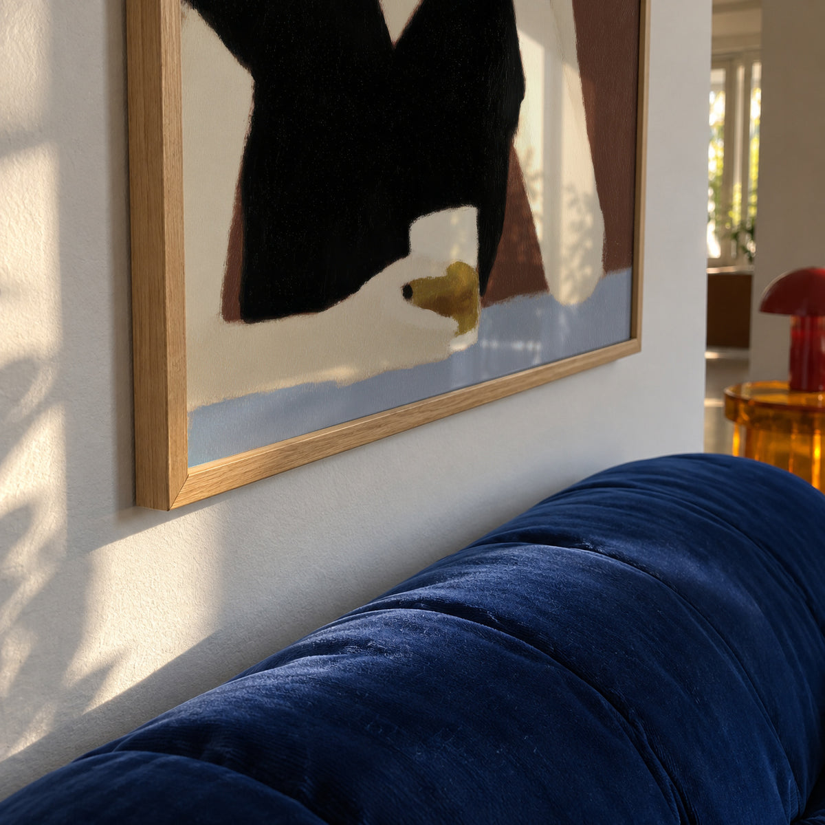The Pensive Drinker - Framed poster detail