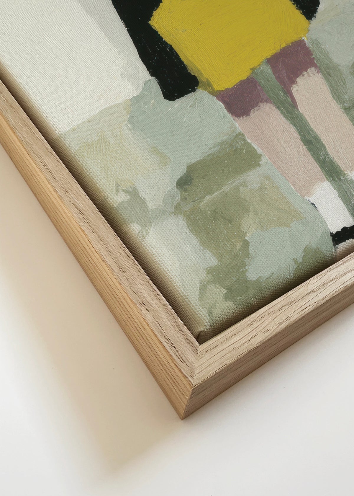 Blue Door Duo - Framed canvas detail