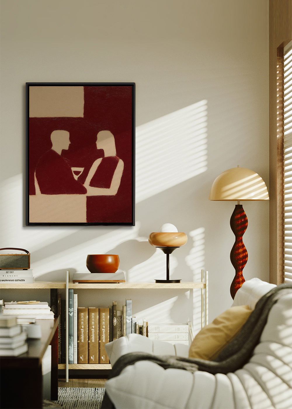 Cuadro de cocina en silueta de pareja – Canvas2