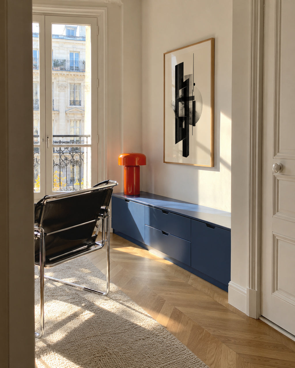 Monolith Structure I - Framed poster in an interior