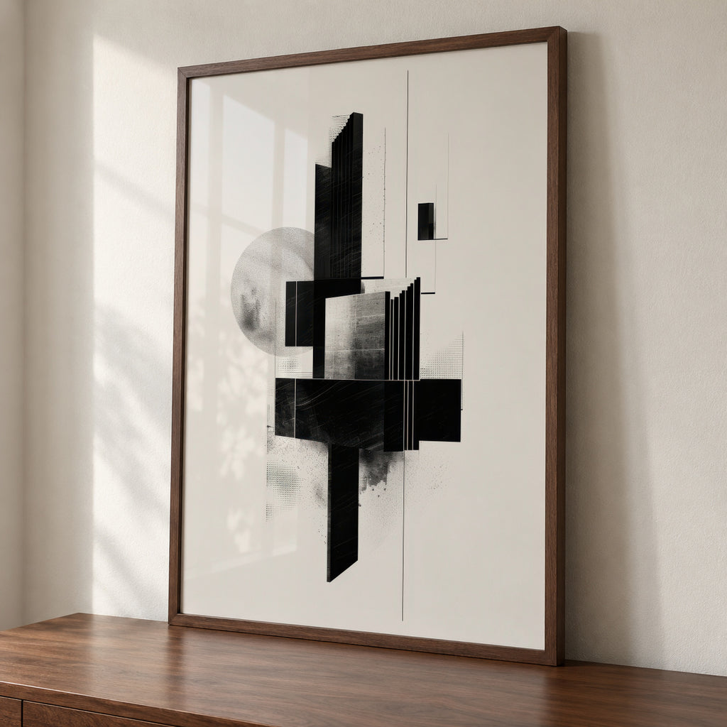 Monolith Structure II - Framed poster detail