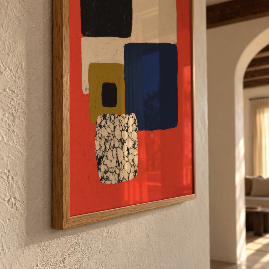 Modernist Mosaic - Framed poster detail