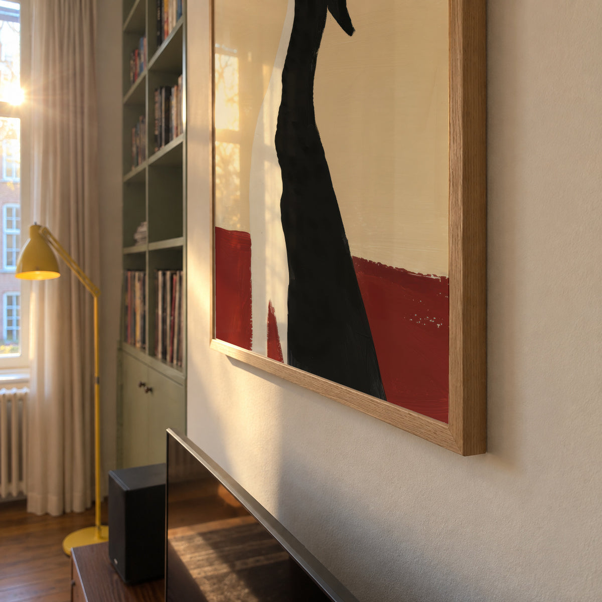 Elegant Greyhound - Framed poster detail
