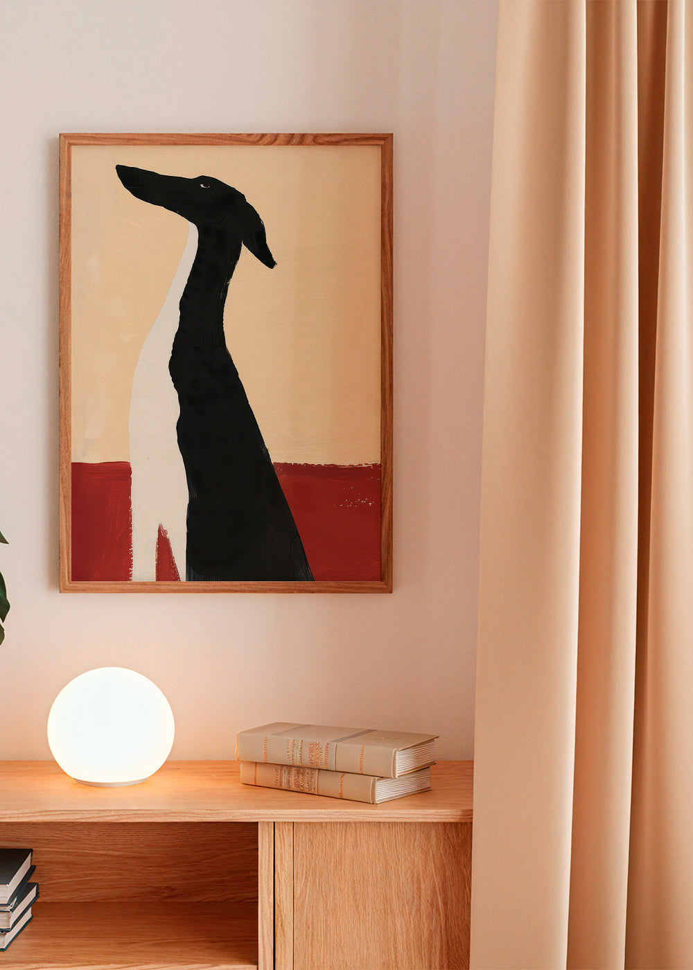 Cuadro galgo elegante en composición minimal – Product3