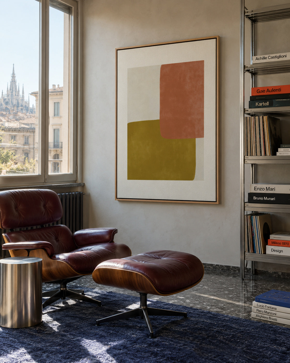 Quiet Balance - Framed canvas in an interior