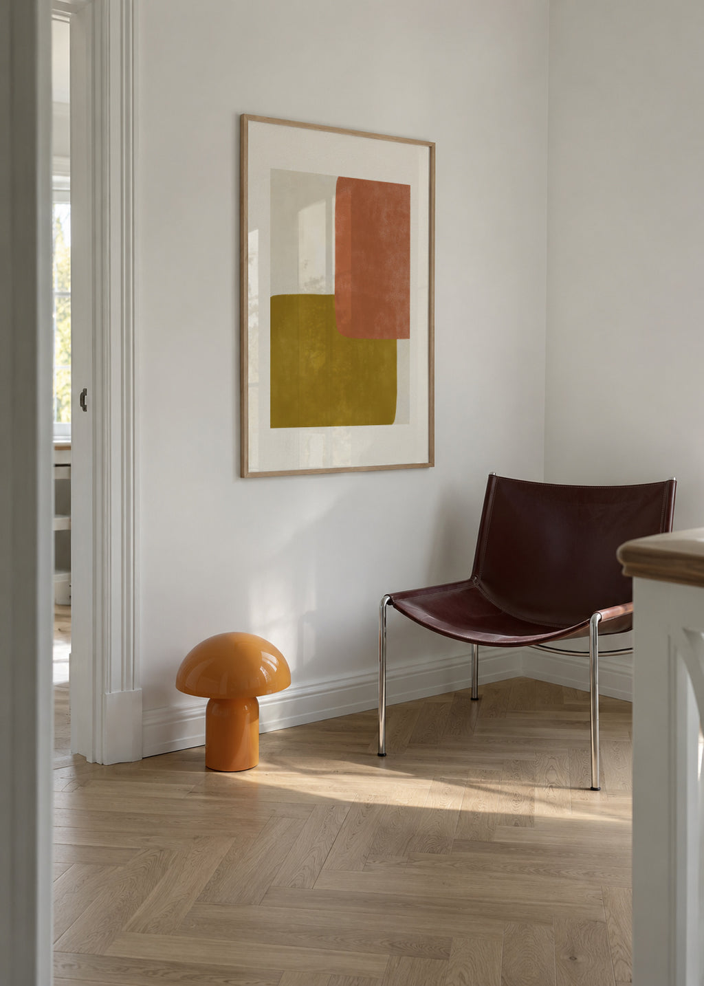Quiet Balance - Framed poster in an interior