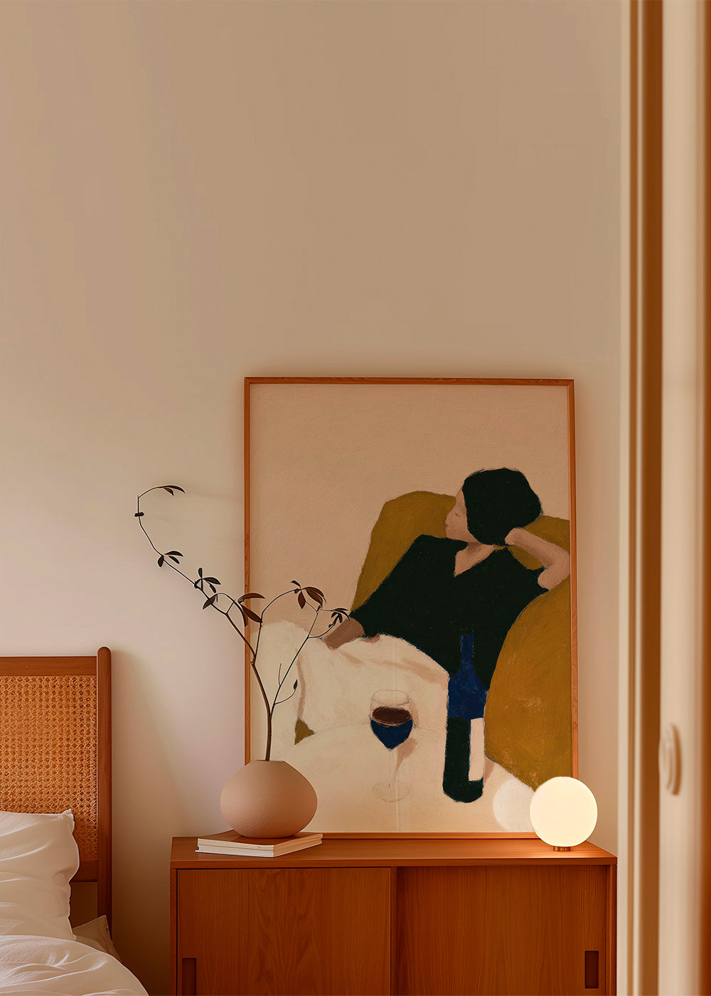 Cuadro de cocina con vino y sillón mostaza – Product3