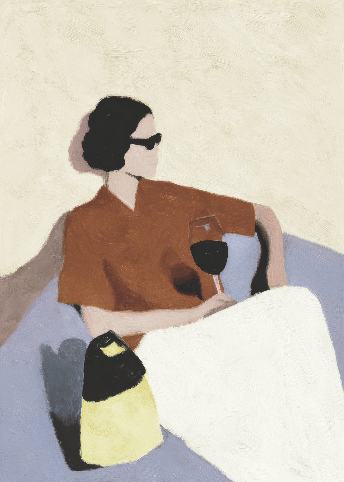 Golden Hour Sip - Unframed art print