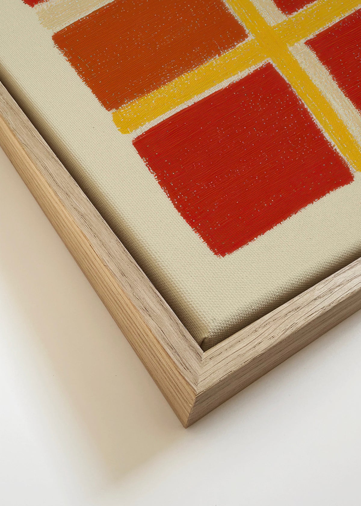 Color Grid No. 02 - Framed canvas detail
