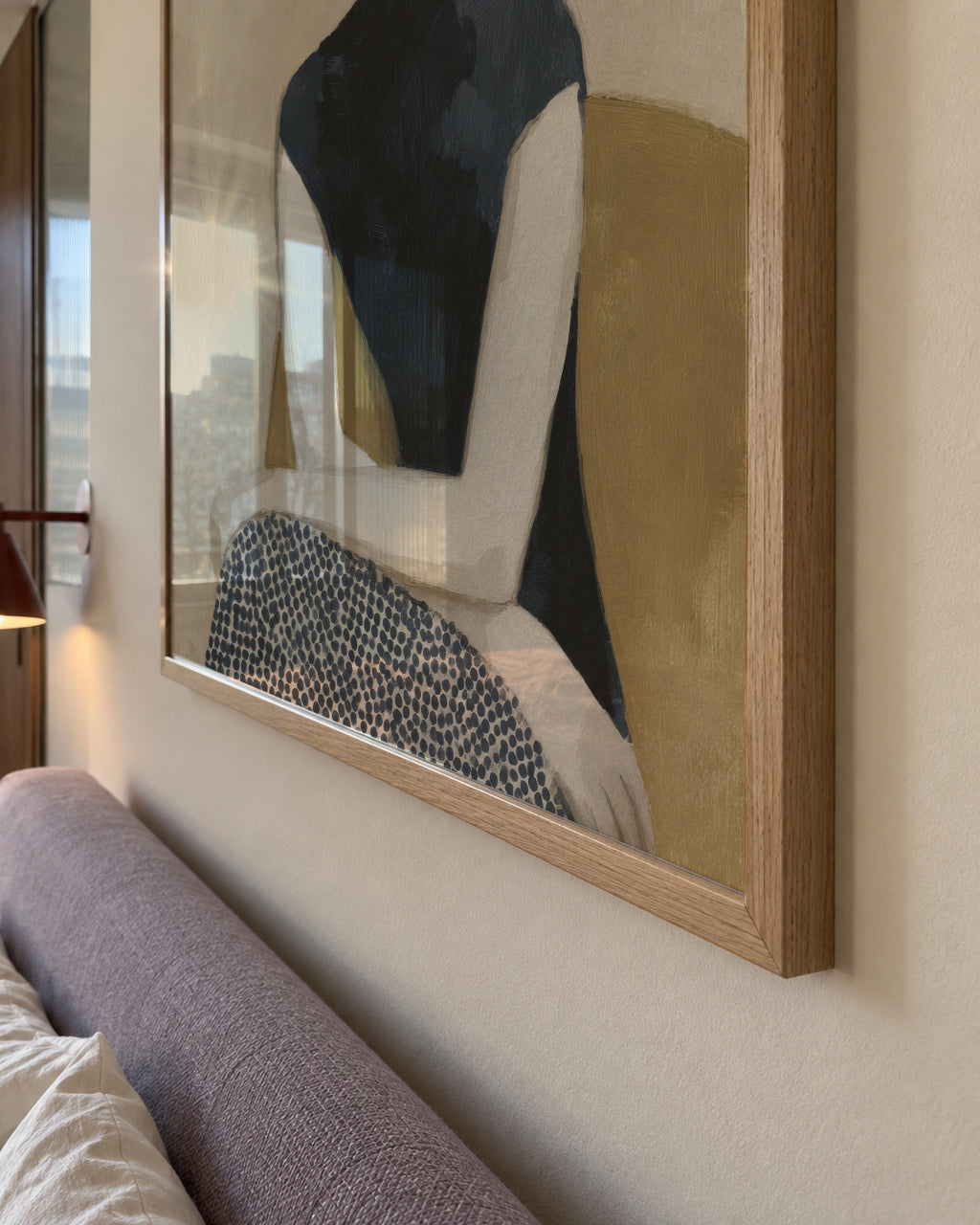High Neck Elegance - Framed poster detail