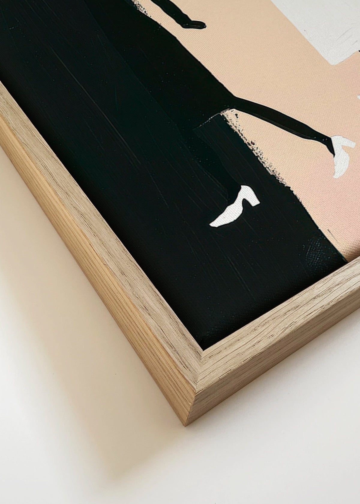 Ilustración de figuras minimalistas – Canvas detail